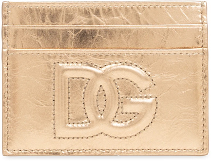 Dolce & Gabbana Kaarthouder met logo Dolce & Gabbana , Yellow , Dames - ONE Size