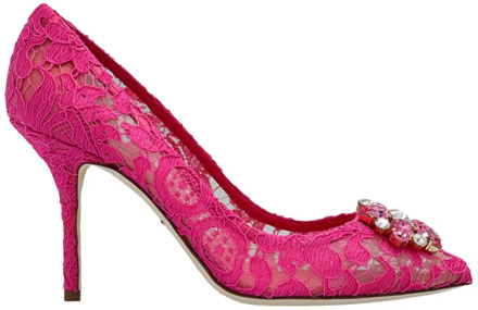 Dolce & Gabbana Kant stiletto pumps Dolce & Gabbana , Pink , Dames - 36 Eu,37 1/2 Eu,37 Eu,38 1/2 Eu,36 1/2 Eu,38 Eu,40 Eu,39 EU