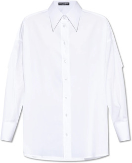 Dolce & Gabbana Katoenen shirt Dolce & Gabbana , White , Dames - S,Xs,2Xs