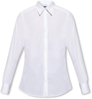 Dolce & Gabbana Katoenen shirt Dolce & Gabbana , White , Heren - 2Xl,Xl,L,M,3Xl