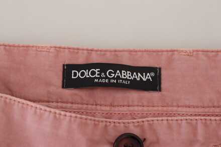 Dolce & Gabbana Katoenen Shorts Effen Stijl Bruin - EU 46
