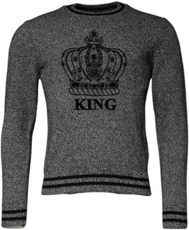 Dolce & Gabbana Koningskroon Print Trui Grijs - EU 46