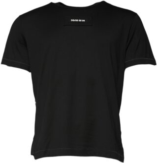 Dolce & Gabbana Korte Mouw Crew Neck T-shirt Zwart - EU 48