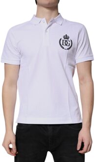 Dolce & Gabbana Korte Mouw Polo Shirt - maat Wit