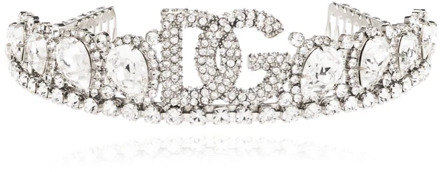Dolce & Gabbana Kristallen tiara Dolce & Gabbana , Gray , Dames - ONE Size