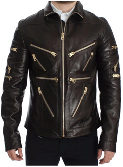 Dolce & Gabbana Leather Jackets Dolce & Gabbana , Brown , Heren - M,S,Xs