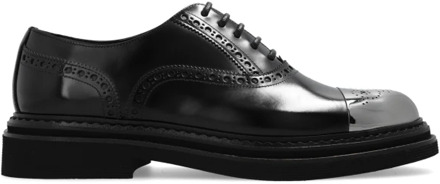 Dolce & Gabbana Leren Derby schoenen Dolce & Gabbana , Black , Heren - 39 Eu,40 Eu,44 Eu,43 1/2 EU