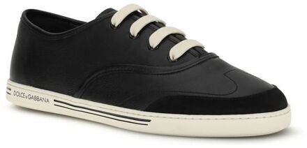 Dolce & Gabbana Leren Lage Sneakers Zwart