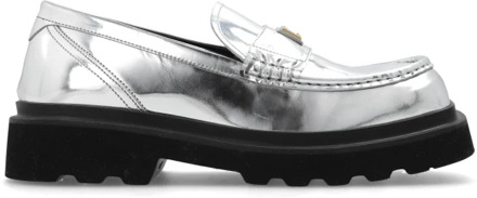 Dolce & Gabbana Leren loafers Dolce & Gabbana , Gray , Dames - 39 Eu,37 1/2 Eu,38 Eu,36 EU