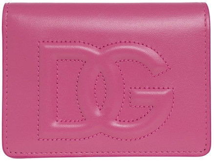 Dolce & Gabbana Leren portemonnee Dolce & Gabbana , Pink , Dames - ONE Size