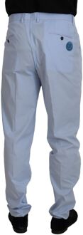 Dolce & Gabbana Lichtblauwe Katoenen Broek Pt0857 - maat