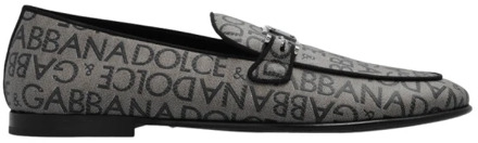 Dolce & Gabbana Loafers met monogram Dolce & Gabbana , Gray , Heren - 39 Eu,41 Eu,42 1/2 Eu,41 1/2 Eu,40 Eu,44 Eu,40 1/2 Eu,42 Eu,43 EU