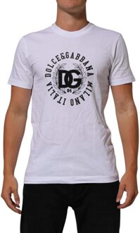 Dolce & Gabbana Logo Grafisch T-shirt - maat Wit