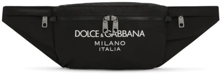 Dolce & Gabbana Logo-Print Heuptas Zwart Dolce & Gabbana , Black , Heren - ONE Size