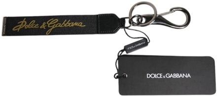 Dolce & Gabbana Logo Sleutelhanger Met Haak Zwart - One Size