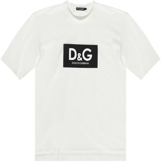 Dolce & Gabbana Logo T-shirt Dolce & Gabbana , White , Heren - L,M,S,Xs