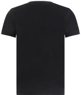 Dolce & Gabbana Logo T-shirt Korte Mouw Rond Halsaansluiting Zwart