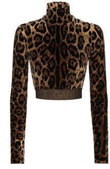 Dolce & Gabbana Long Sleeve Tops Dolce & Gabbana , Brown , Dames