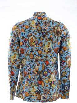 Dolce & Gabbana Mannen Juwelen Shirt - maat L Blauw