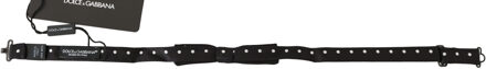 Dolce & Gabbana Mannen Zwart 100% Zijde Polka Dot Verstelbare Hals Strik Veelkleurig