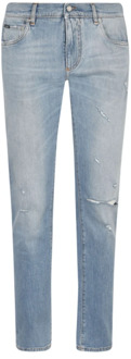 Dolce & Gabbana Matched Variant Skinny Jeans Dolce & Gabbana , Blue , Heren - 2Xl,Xl,3Xl