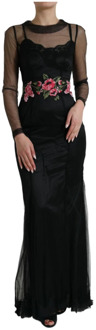 Dolce & Gabbana Maxi Dresses Dolce & Gabbana , Black , Dames - XS