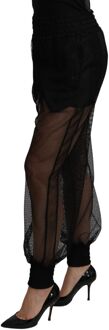 Dolce & Gabbana Mesh Paneel Broek Pan71100 - maat Zwart