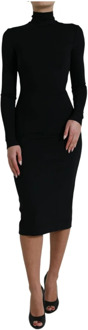 Dolce & Gabbana Midi Dresses Dolce & Gabbana , Black , Dames - XS