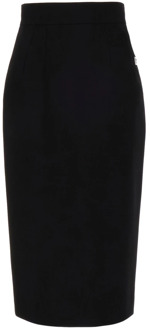 Dolce & Gabbana Midi Skirts Dolce & Gabbana , Black , Dames - M,Xs