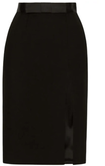 Dolce & Gabbana Midi Skirts Dolce & Gabbana , Black , Dames - S,2Xs