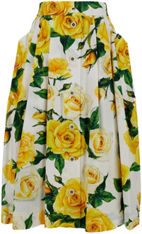 Dolce & Gabbana Midi Skirts Dolce & Gabbana , Yellow , Dames - M,S,Xs