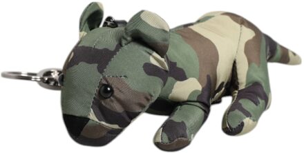 Dolce & Gabbana Multicolor Camouflage Dieren Silhouet Sleutelhanger Sleutelring Veelkleurig