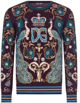 Dolce & Gabbana Multicolor Kasjmier Trui Dolce & Gabbana , Multicolor , Heren - 2Xl,L,M,S,Xs