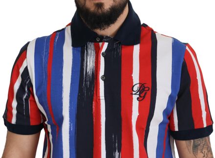 Dolce & Gabbana Multicolor Katoenen Polo Top Heren T-shirt Veelkleurig