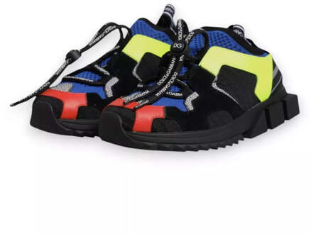 Dolce & Gabbana Multicolor Mesh Sorrento Wandelsneakers Veelkleurig - EU 39