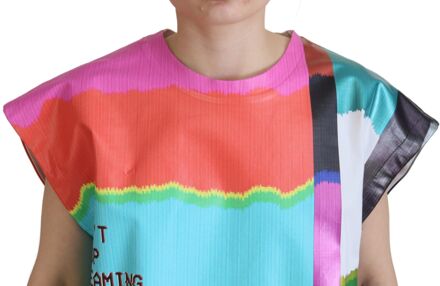 Dolce & Gabbana Multicolor TV Print Blouse Katoenen Dames T-shirt Veelkleurig - S