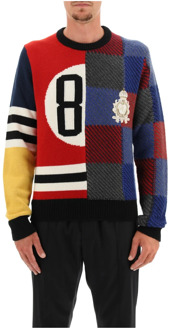 Dolce & Gabbana Multicolor Wol Crewneck Sweater Dolce & Gabbana , Multicolor , Heren - M,S