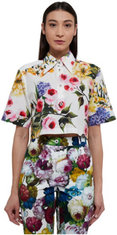 Dolce & Gabbana MultiColour Bloemenprint Shirt Dolce & Gabbana , Multicolor , Dames - S,Xs,2Xs
