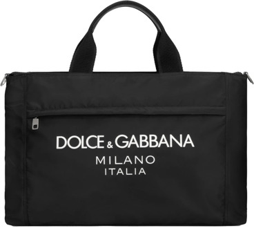 Dolce & Gabbana Nylon Logo Reistas Italië Dolce & Gabbana , Black , Dames - ONE Size