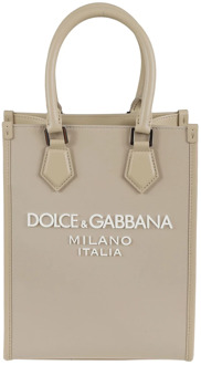 Dolce & Gabbana Nylon+Vit.Liscio Herentas Dolce & Gabbana , Beige , Heren - ONE Size