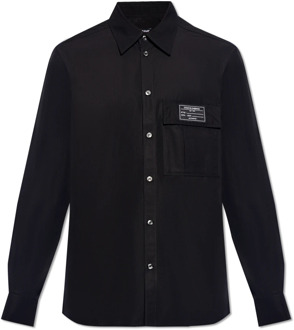 Dolce & Gabbana Overhemd met zak Dolce & Gabbana , Black , Heren - XL