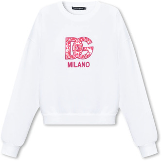 Dolce & Gabbana Oversized sweatshirt Dolce & Gabbana , White , Dames - S,Xs