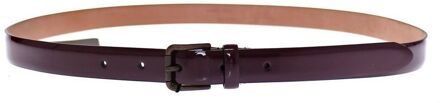 Dolce & Gabbana Paarse Leren Logo Cintura Gürtel Ceintuur