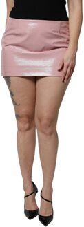 Dolce & Gabbana Patentenleren Miniskirt - maat Roze