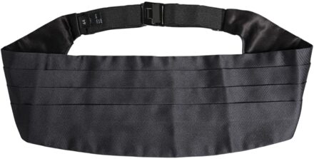 Dolce & Gabbana Plissé Tailleband Met Gesp Sluiting Zwart - EU 54