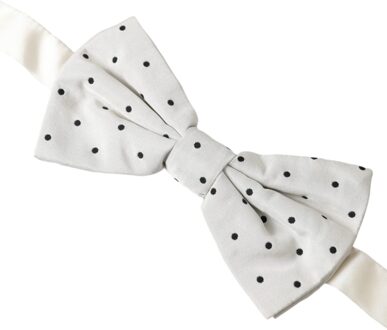 Dolce & Gabbana Polka Dot Vlinderdas Ft3830 - maat Lichtgrijs