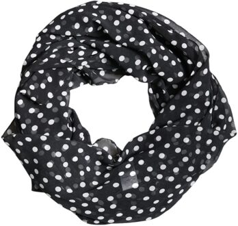 Dolce & Gabbana Polkadot Zijde Sjaal Zwart - One Size