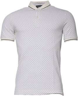 Dolce & Gabbana Polo Shirt met Stippen Klassieke Pasvorm - maat EU 50 Ivoor