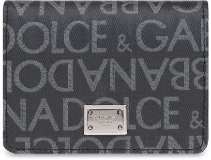 Dolce & Gabbana Portemonnee met logo Dolce & Gabbana , Black , Heren - ONE Size