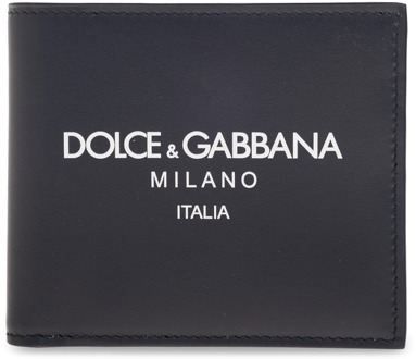 Dolce & Gabbana Portemonnee met logo Dolce & Gabbana , Blue , Heren - ONE Size